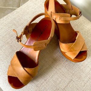 Lucky brand size 7 leather wedges.